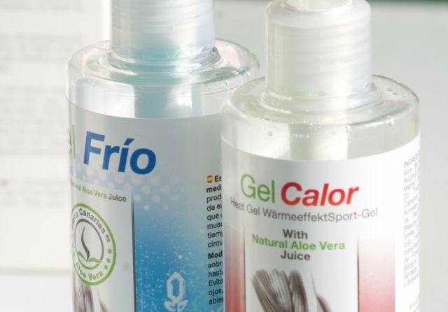 Gel froid d'aloe vera